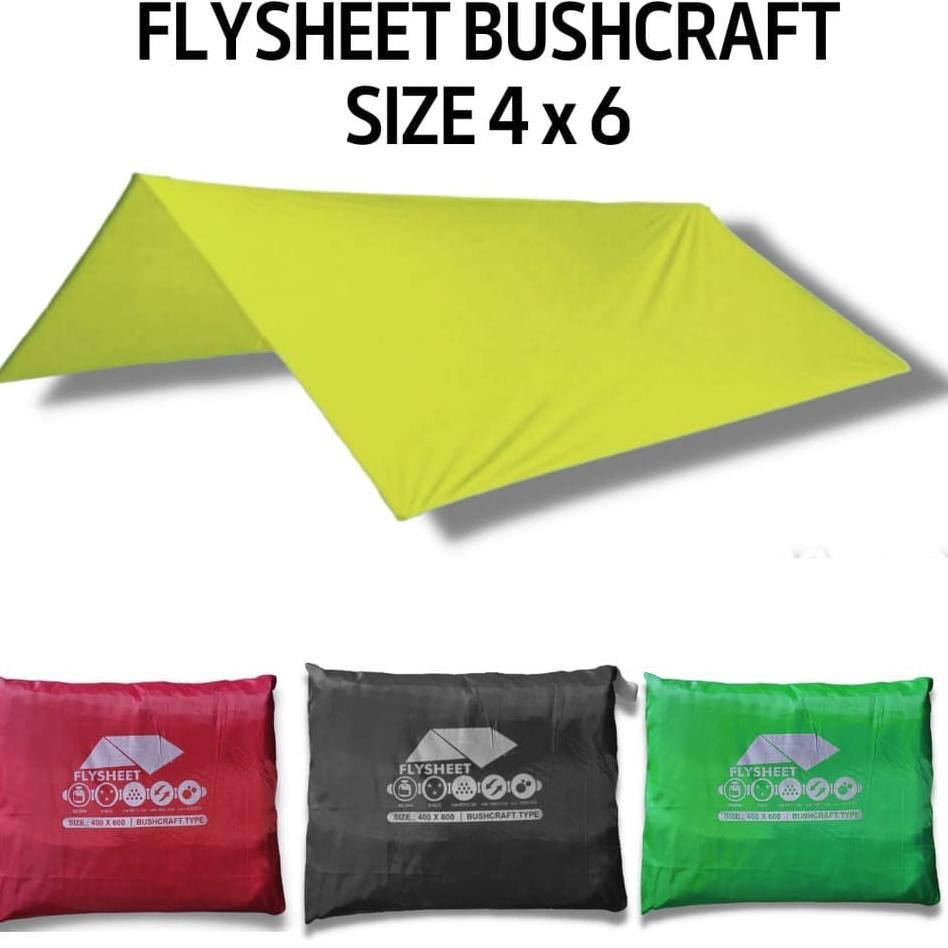 [Cod] Flysheet 4X6 Traptent - Flysheet 4X6 Waterproof - Terpal Tenda 4X6 - Bivak Tenda 4X6