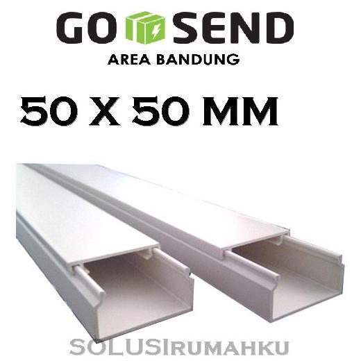 [ Instant ] Kabel Dak 50 X 50 Mm / Ducting Cable Pvc Pelindung Protektor