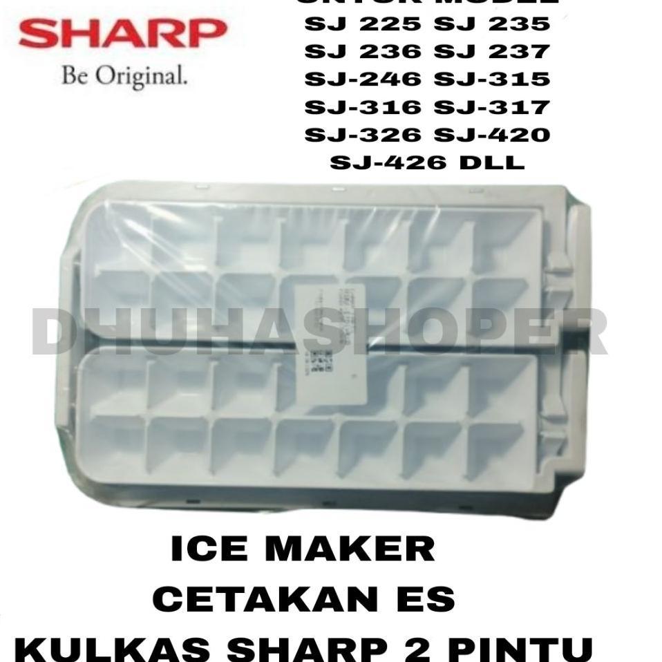 Cetakan Es Batu / Ice Maker Kulkas Sharp 2 Pintu Original