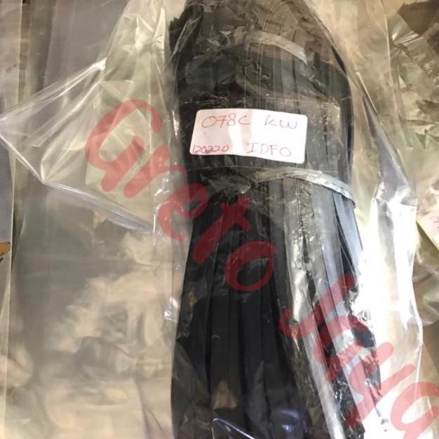 ( 078 C KW ) Karet Kaca Type 078c Kecil Hitam Aluminium Lis Sekoneng