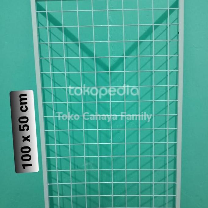 Rak Bingkai 100 x 50 cm Ram Besi Pajangan Display Aksesoris Hp