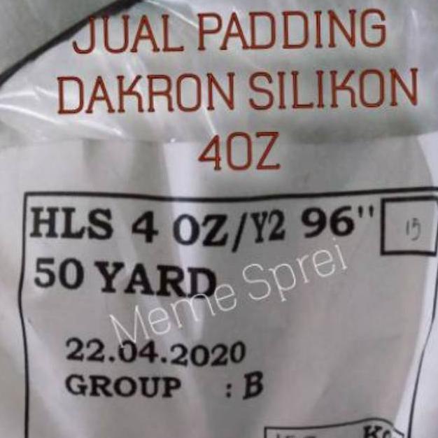 4OZ DAKRON LEMBARAN. PADDING SILIKON. DACRON SILICON ASLI 100% UNTUK ISI BEDCOVER