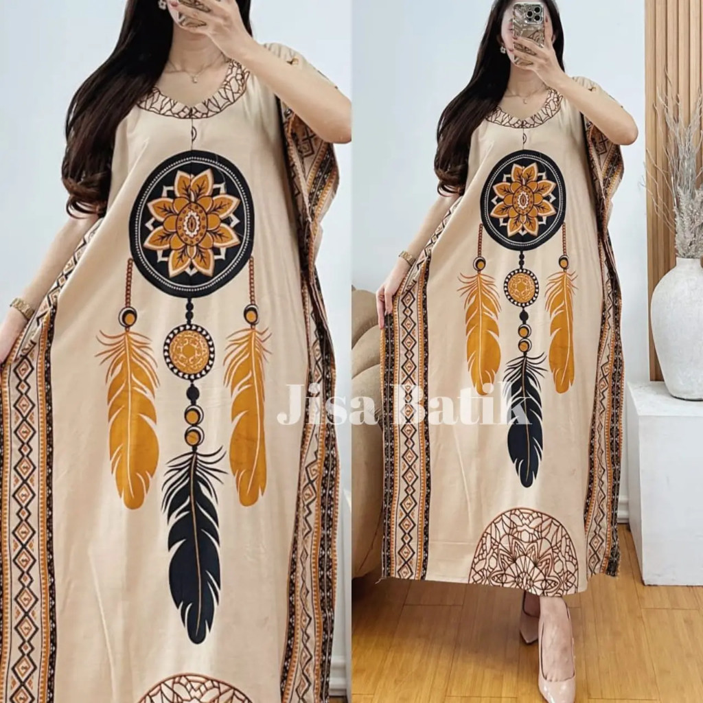 Daster Andara Rayon Premium / Daster Lowo Bulu Resleting Ld Jumbo