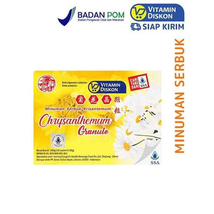 CHRYSANTHEMUM GRANULE 10'S MINUMAN SERBUK KRISANTEMUM