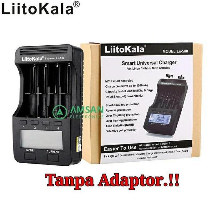 Liitokala Lii 500 Battery Capacity Test Litokala Lii500 Tanpa Adaptor