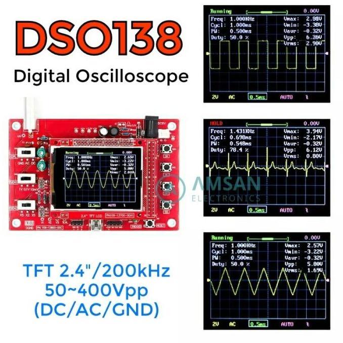 Dso138 Digital Oscilloscope 1Msps Osiloskop Dso 138
