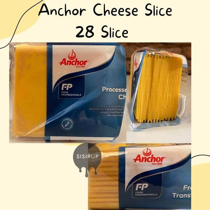 Produtos- Anchor Red Cheddar Slice 28 Slice / Cheddar Cheese Slice