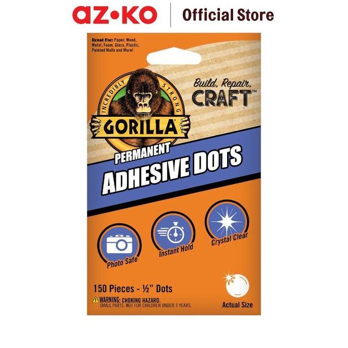 Giun- Azko Glla Set 150 Pcs Lem Permanen Dot Glla