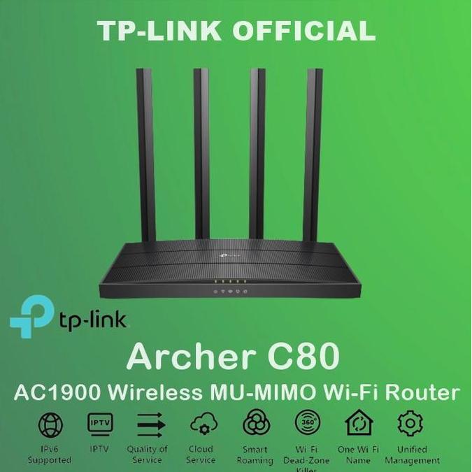 Wettre- Tp- Archer C80 Ac1900 Wifi Router Tp Archer C80 C 80