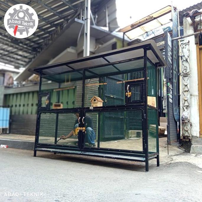 Sangkar Kandang Ternak Koloni Aviary Burung Kenari Pleci Lovebird