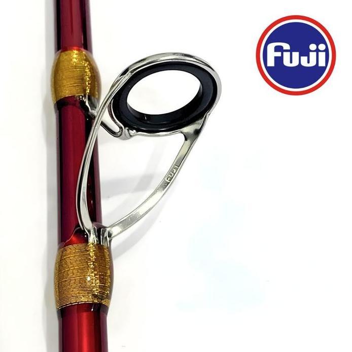Pasifik Joran Pancing Jigging Addict Solid Carbon Premium Action Medium Jigging SlowHeavy Double Wra