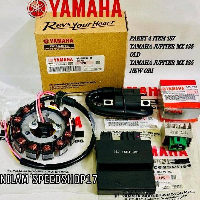 Terbaru, Paket 4 Item Pengapian Spul Stator+Cdi+Kiprok+Koil Yamaha Jupiter Mx 135 Lama Jupiter Mx 13