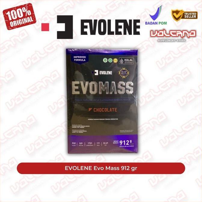 Evolene Evo Mass Gainer 912 gram gr 2 lb lbs EvoMass HALAL BPOM
