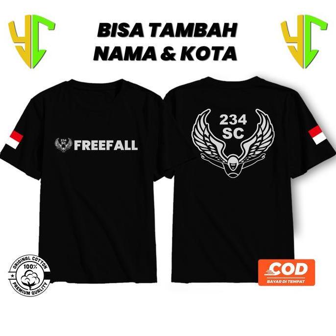 DB219 - Kaos Baju T-shirt 234 SC Freefall - Kaos 234 SC Simple - Kaos Distro SC 234 Cotton Combed 30