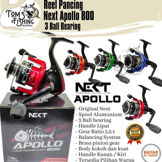 Fishing- Reel Pancing Next Apollo 800 Aluminium (3 Bearing) - Toms Fishing