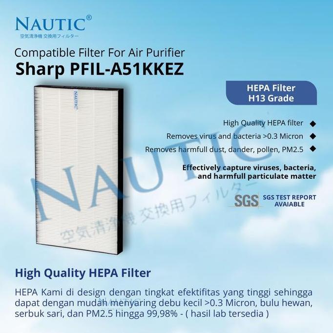 Cold- Hepa Filter Sharp Fp J60Y-W Fp J80Y-H Fp-J80Y Fp-J60Y Replacment