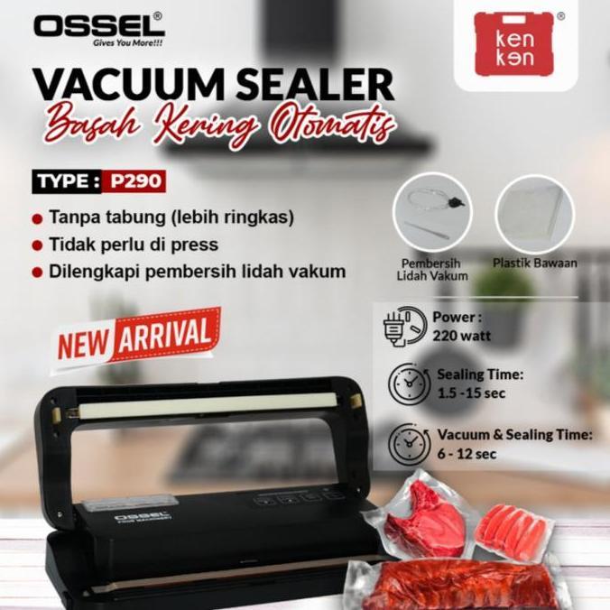 HARGA DISC - Mesin Vacuum Sealer Komersial Vacum Makanan Basah dan Kering Ossel P290 Dan Matrix Dz-2
