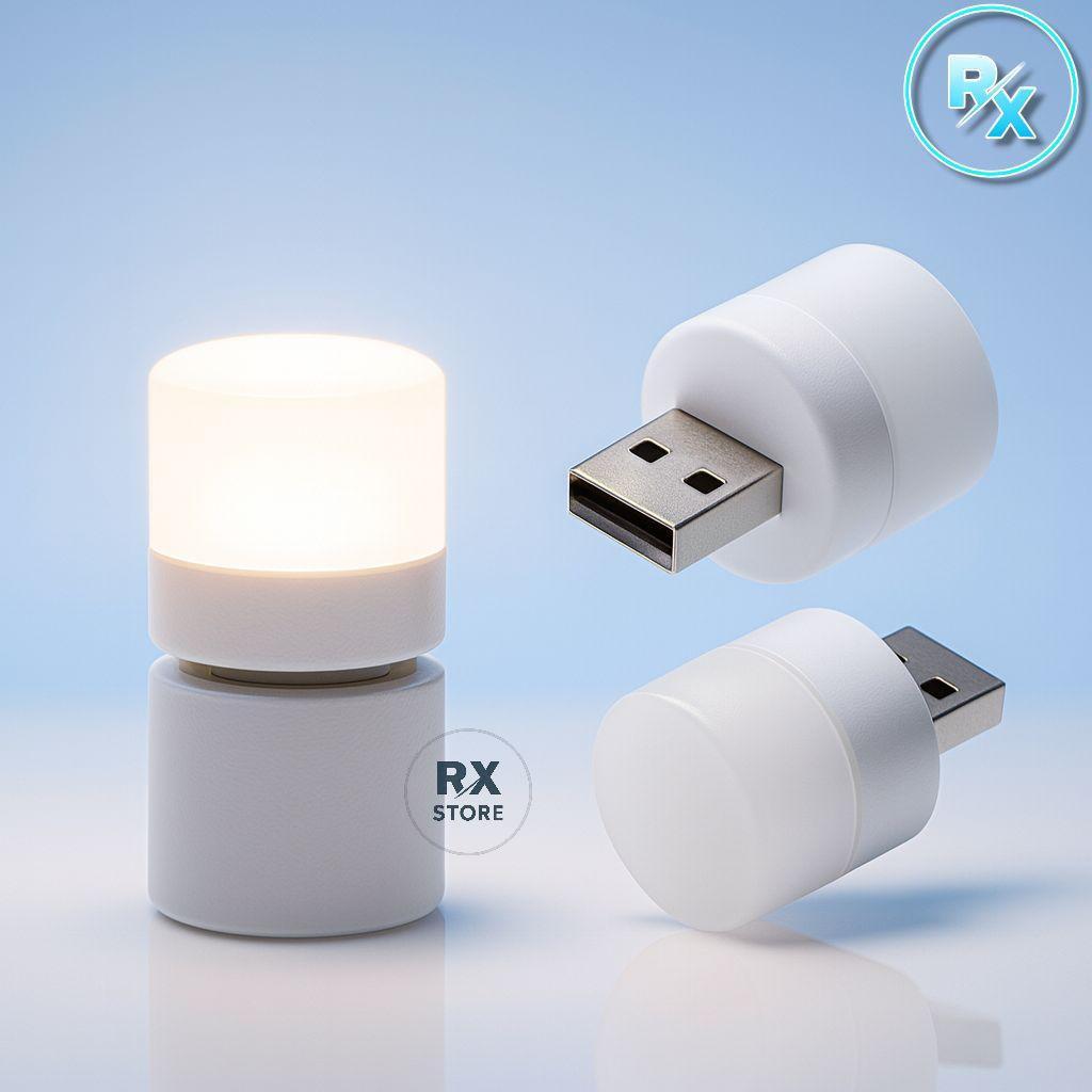 Bola Lampu Usb Bola Lampu Mini Usb Led Portable | Lampu Laptop Power Bank | Hemat Energi Terang