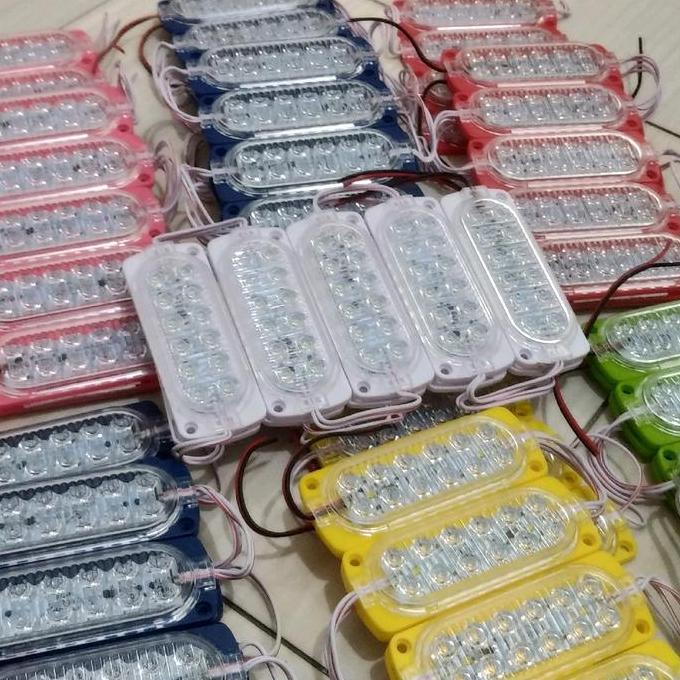 ZHAKAI LED KEDIP OTOMATIS 12MATA Bisa untuk 12V/24V (5pcs) , Led kolong kedip, Led kedip 12mata, Led