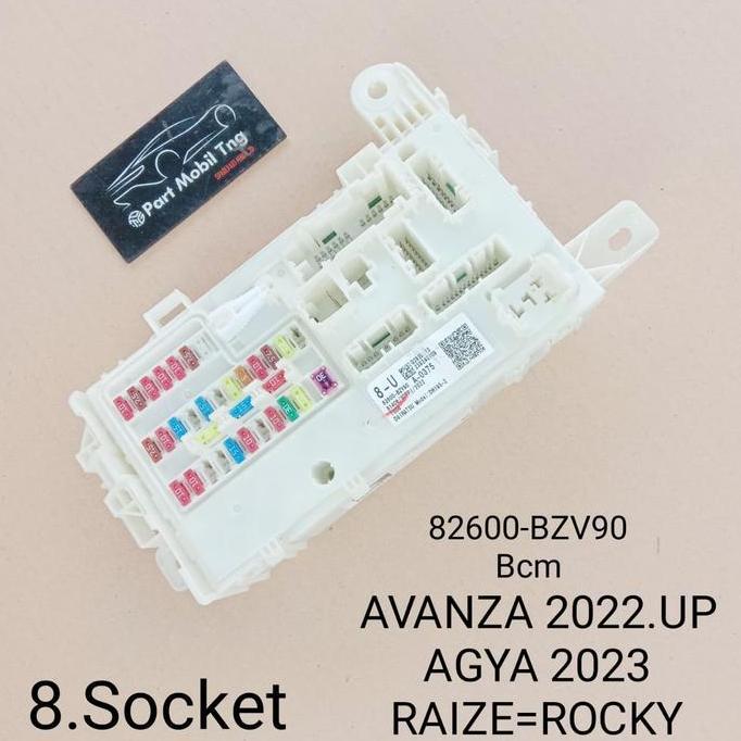 TOQMIJIN Bcm Box Sikering  Sikring Toyota Daihatasu Avanza Raize Rocky Agya 2022 UP 82600 - BZK60 / 