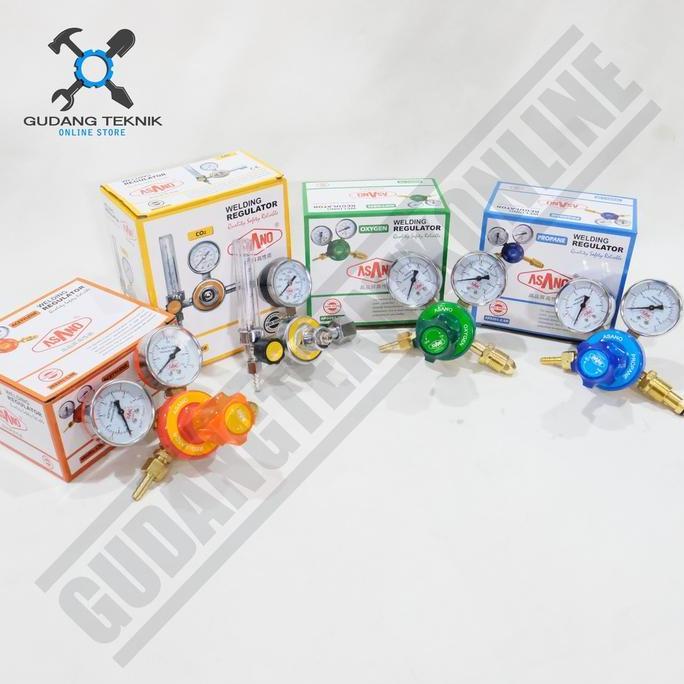 QUIXOTE Regulator Las Oxygen LPG Karbit Co2 ASANO / Welding Regulator Tabung Las Acetylene Propane K