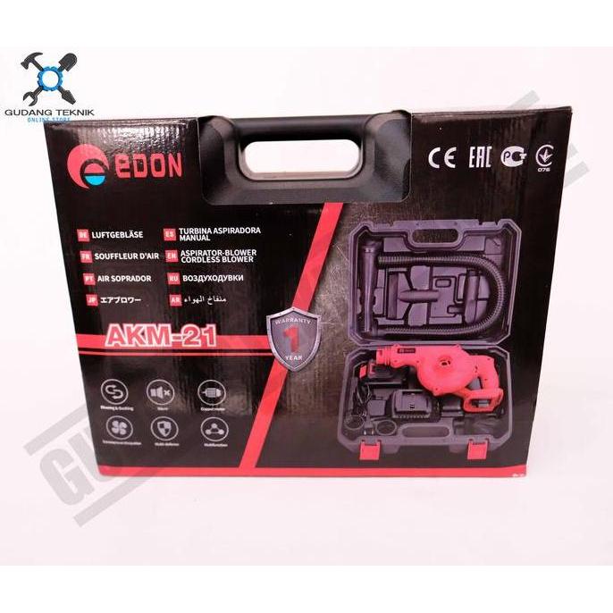 ARURU Elektrik Blower Edon AKM21-Blower Elektric Cordless Edon AKM-21