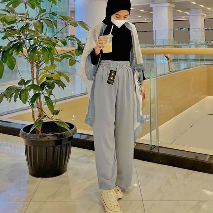 Skyw- Raden | Celana Kulot Crinkle Airflow Ruby Pants Hhist Jumbo