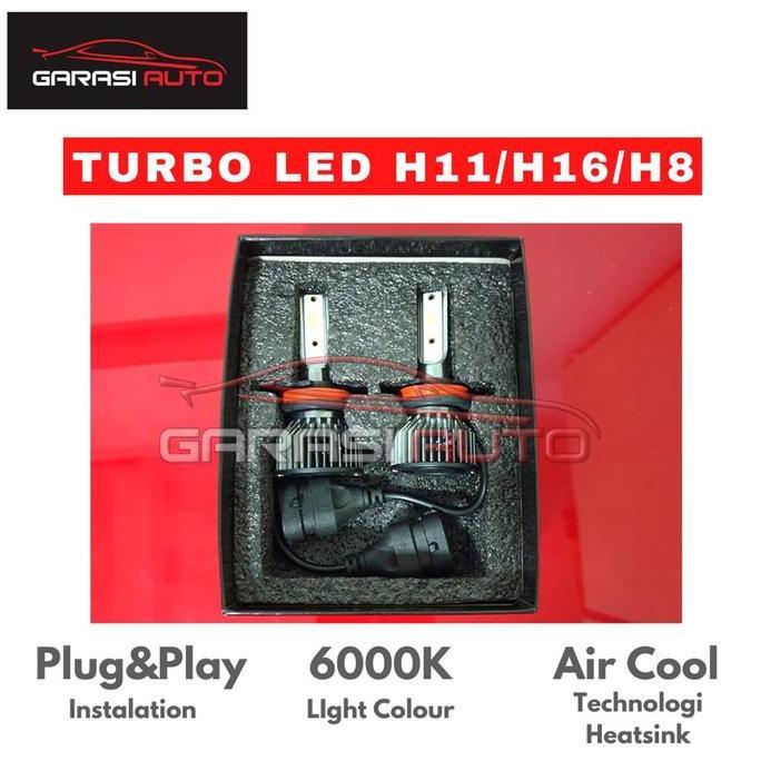 Promo TURBO LED Lampu Foglamp H11 /H16 Putih Fog lamp Mobil Avanza Xenia Agya Ayla Car Diskon