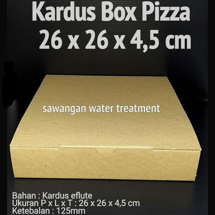 Gioze- Kardus Box Pizza 26 X 26 X 4,5 Cm Isi 10 Pcs / Kardus Box Pizza 26 Cm