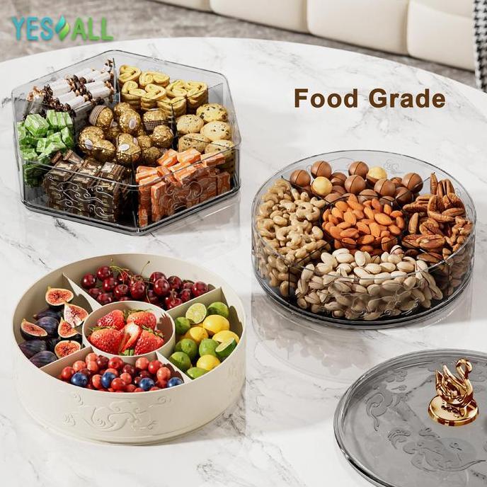 Gioze- Yesall Toples Lebaran Bulat - Toples Aesthetic / Candy Box / Kotak Permen / Toples Kue Kering
