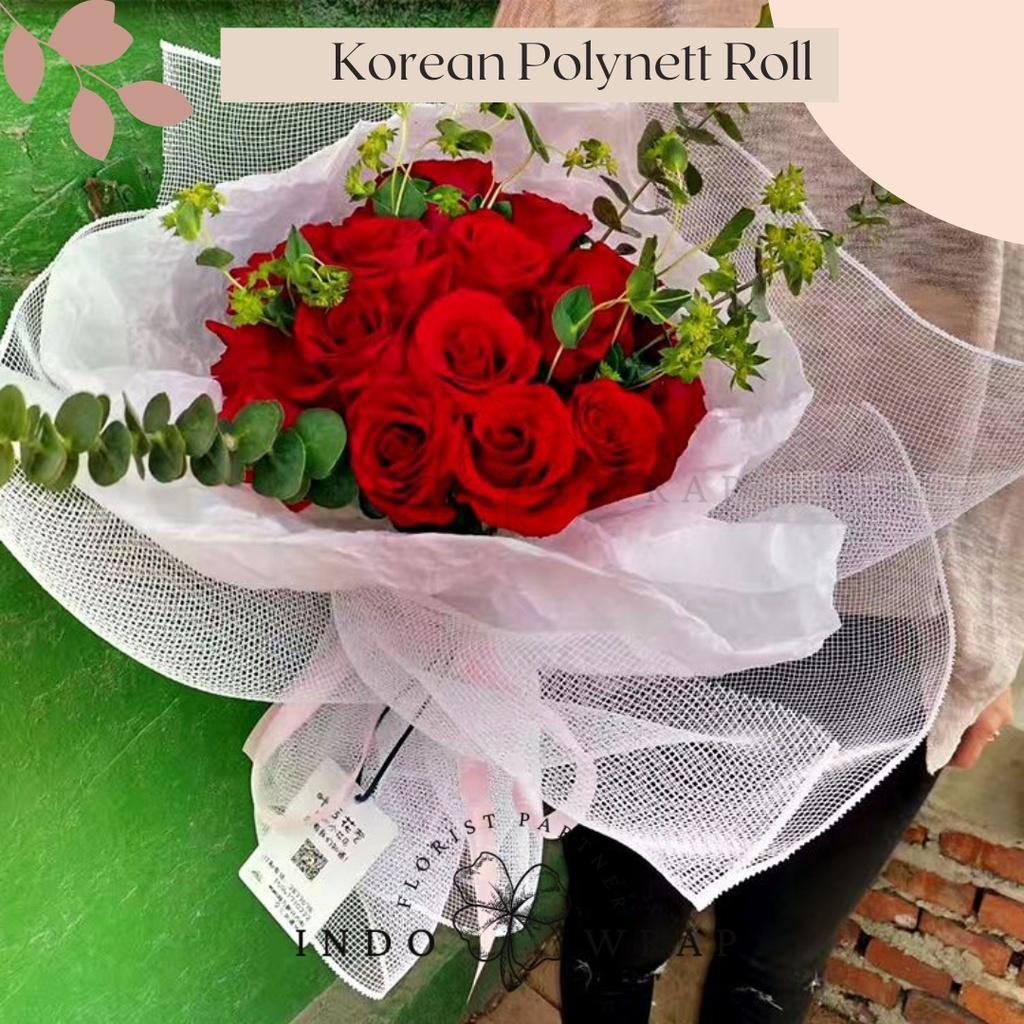 Korean Polynet Roll Flower Wrapping