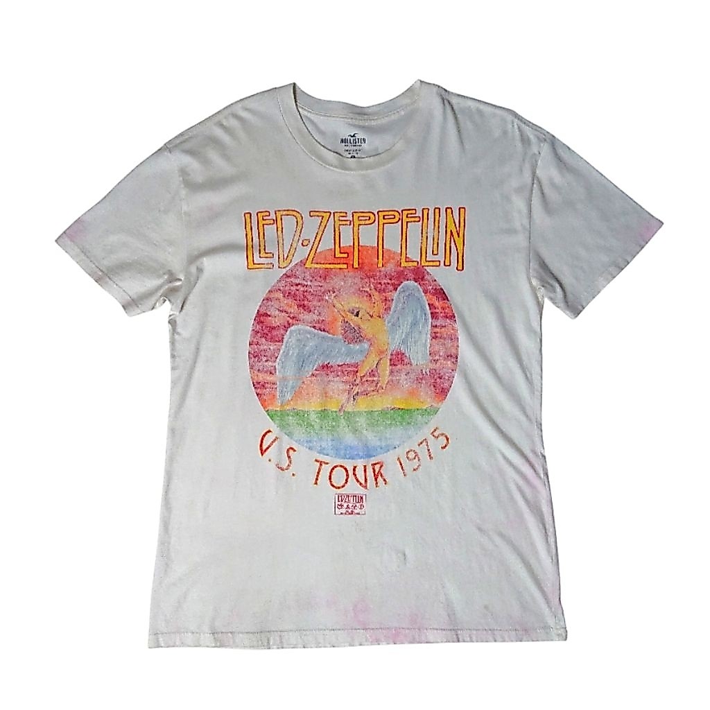 Kaos Vintage Band Led Zeppelin Pria Wanita Second Bekas