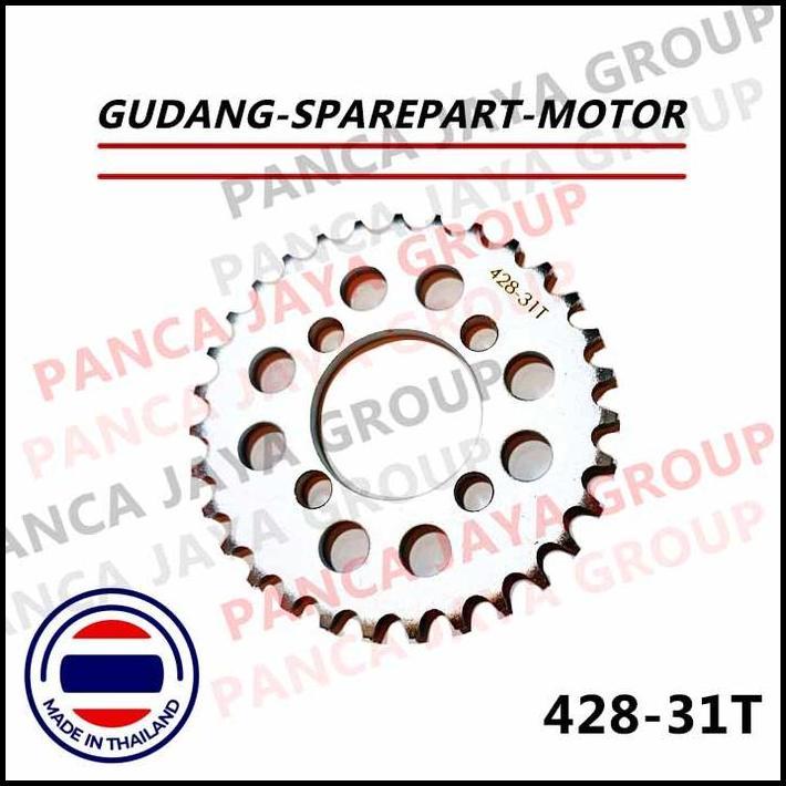 TERBARU GEAR BELAKANG 428 31T 31-T KAWASAKI KSR110 KSR 110 PRO Z125 Z-125 PRO Z125PRO 110PRO