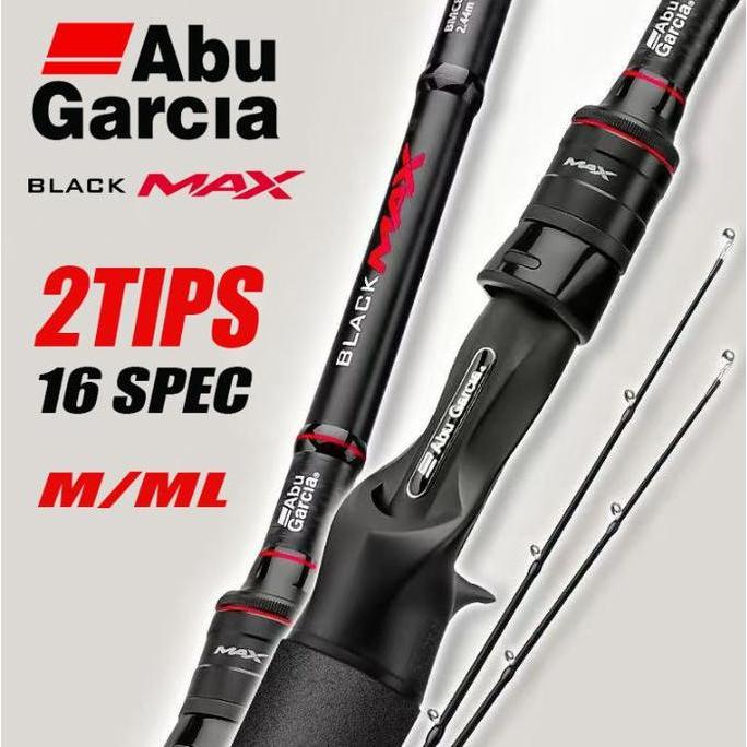 [ RESTOCK TIDAK PO ] [ORIGINAL] Joran Abu Garcia Black Max New 2024 2 tips (2 Top section), Black Ma