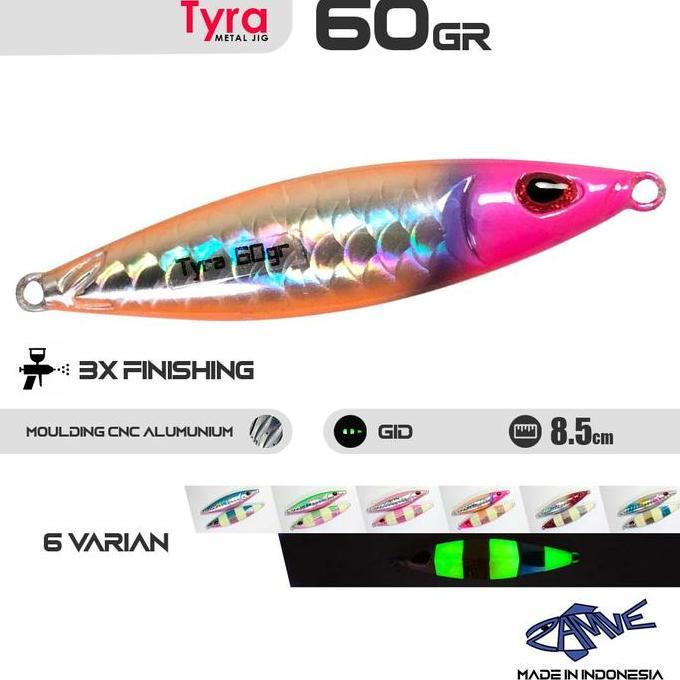 Metal Jig Zamve Tyra 60Gr Metal Jig 60Gr Metal Jig 60Gram