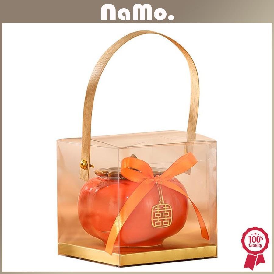 Namo Gift - Candy Box Guci Keramik Bentuk Buah Kesemek / Gift Box Souvenir Guci Keramik