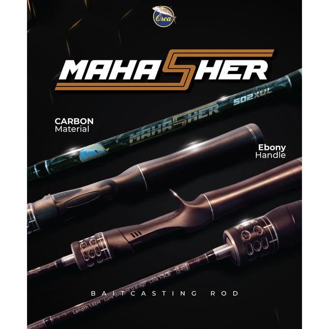 Joran Orca Mahasher Baitcasting Fuji 502UL dan 502XUL