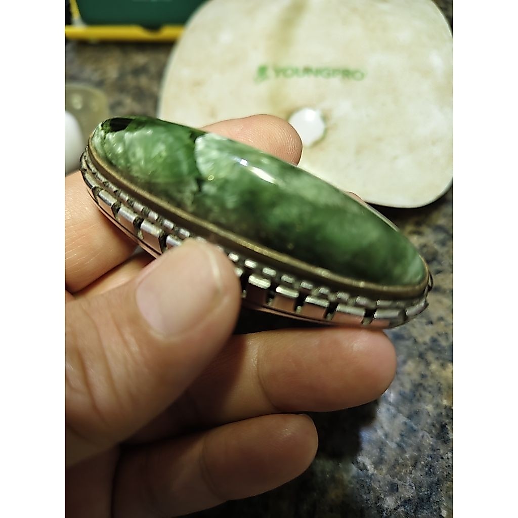 Batu Cincin Pandan Suji Natural Alam Ada Kreknya Di Ujung. kode T1/28
