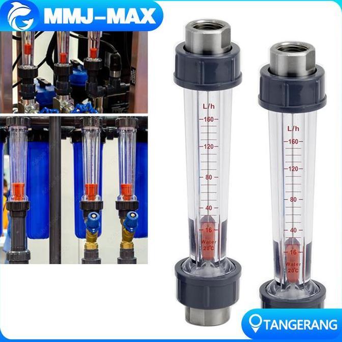 ZEVONOX Rotor Flow Meter LZS-15D(100-1000L/H)/Rotameter Cairan