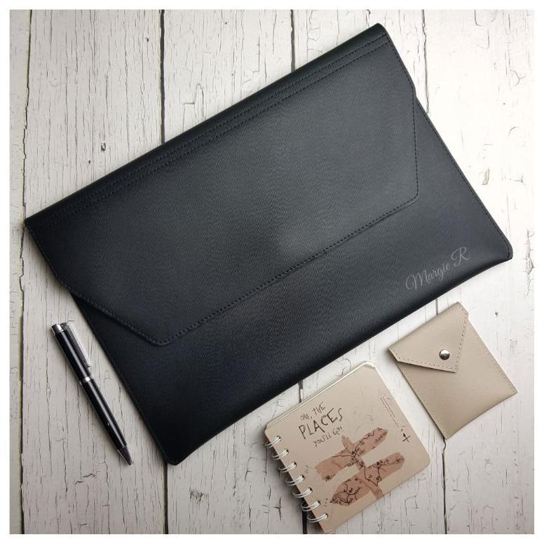 Map A4 Folio Bahan Kulit Sintetis - Document Keeper - Map Folder Organizer