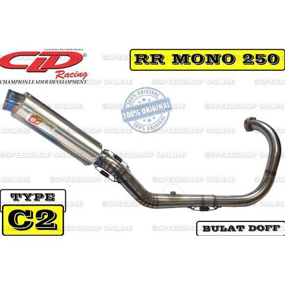 Super Murah, Knalpot Cld Ninja Rr Mono 250 Type C2 Silencer Doff