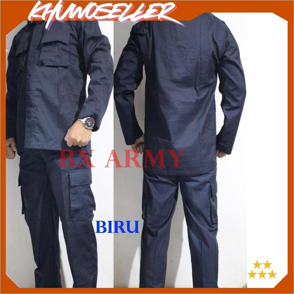 Seragam pdl security Baju PDL satpam  + atribut lengkap grosir murah COD BX Promo Puncak