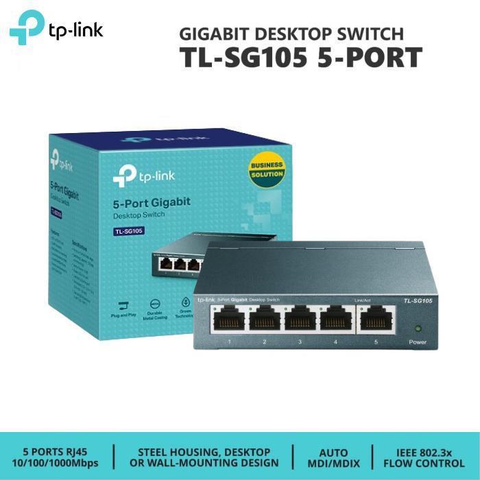 DEAL TERBAIK - Switch Hub Tp-Link 5 port TL-SG105 Gigabit