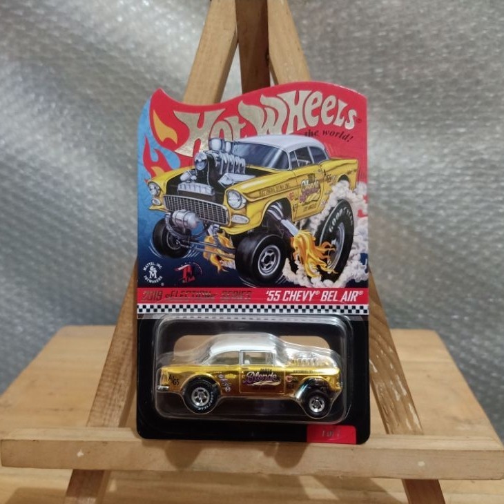 Hot Wheels RLC 55 Chevy Bel Air Gasser - Dirty Blonde Gold Series