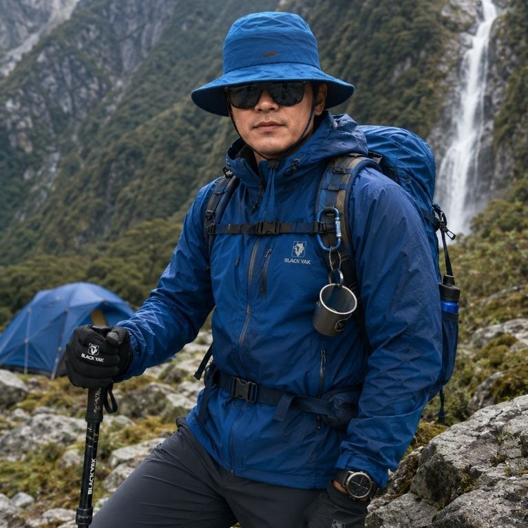 Topi Rimba BLACKYAK Goretex Lapangan Outdoor Hiking Camping Hutan Bucket Gunung