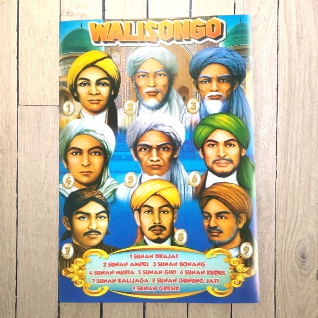 Poster Pajangan Dinding Gambar Walisongo