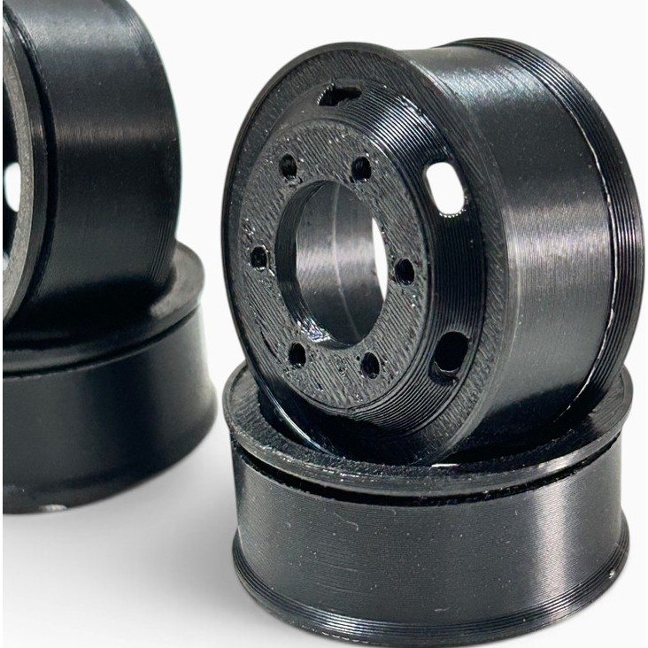 Velg Miniatur RC Truck Canter Skala 12 PCD 5x19mm & 6x19mm Bahan ABS