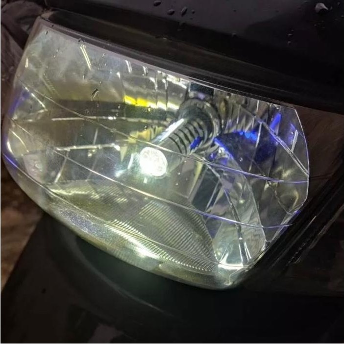 KUALITAS SUPER Lampu depan H6 laser motor bebek matic dua warna LED H6 super terang universal H4 sen