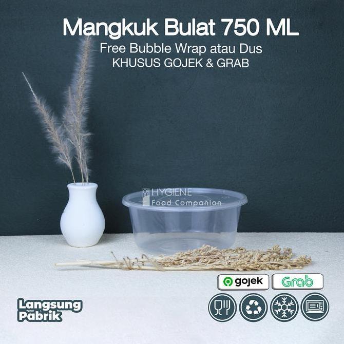 Thinwall Bulat 750 ml Mangkok - Roundbowl 750ml - Mangkok Bulat 750ml