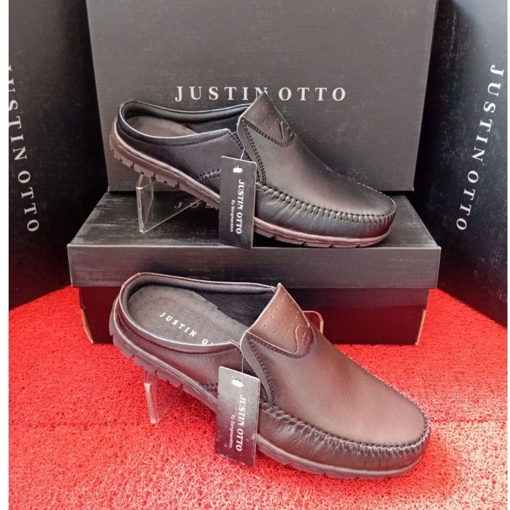 Sepatu sandal selop kulit JUSTIN OTTO CLAUDE 713 terbaru original